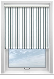 Salcombe Stripe (Blackout), Sea Glass - Roller Blind